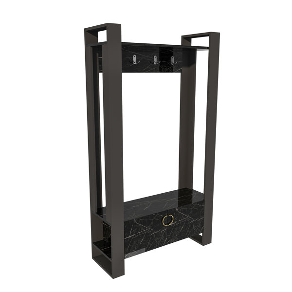 Ivy Bronx Coat Rack With Bench And Flumen Wayfair.ie